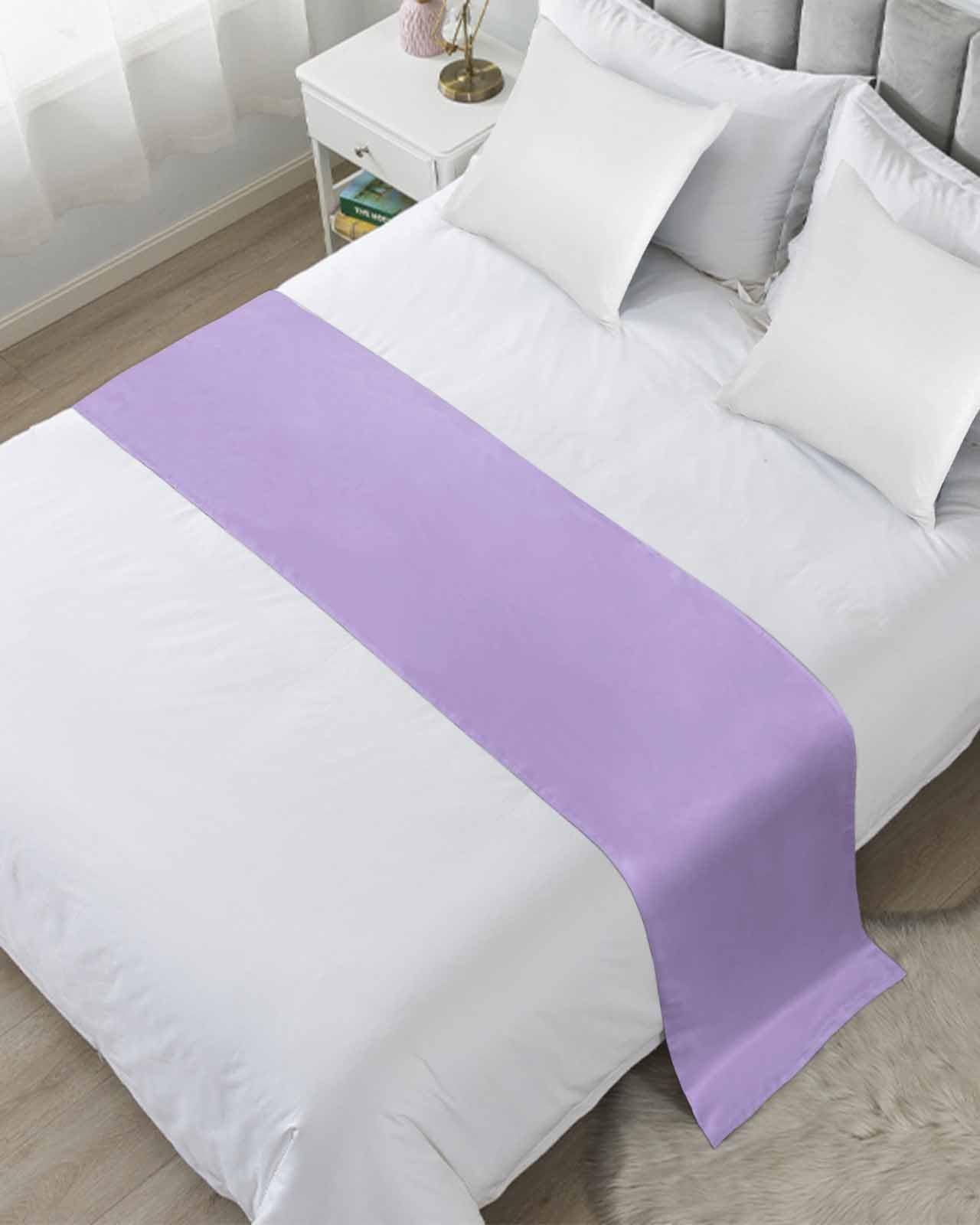 DecorLovee Ivory White Bed Runners for Queen Size Bed, Modern Decorative Bed Throws for Foot of Bed, Farmhouse Pure Ivory White Bed Runner Sofa Throw Bedding Scarf Protector Slipcover for Bedroom