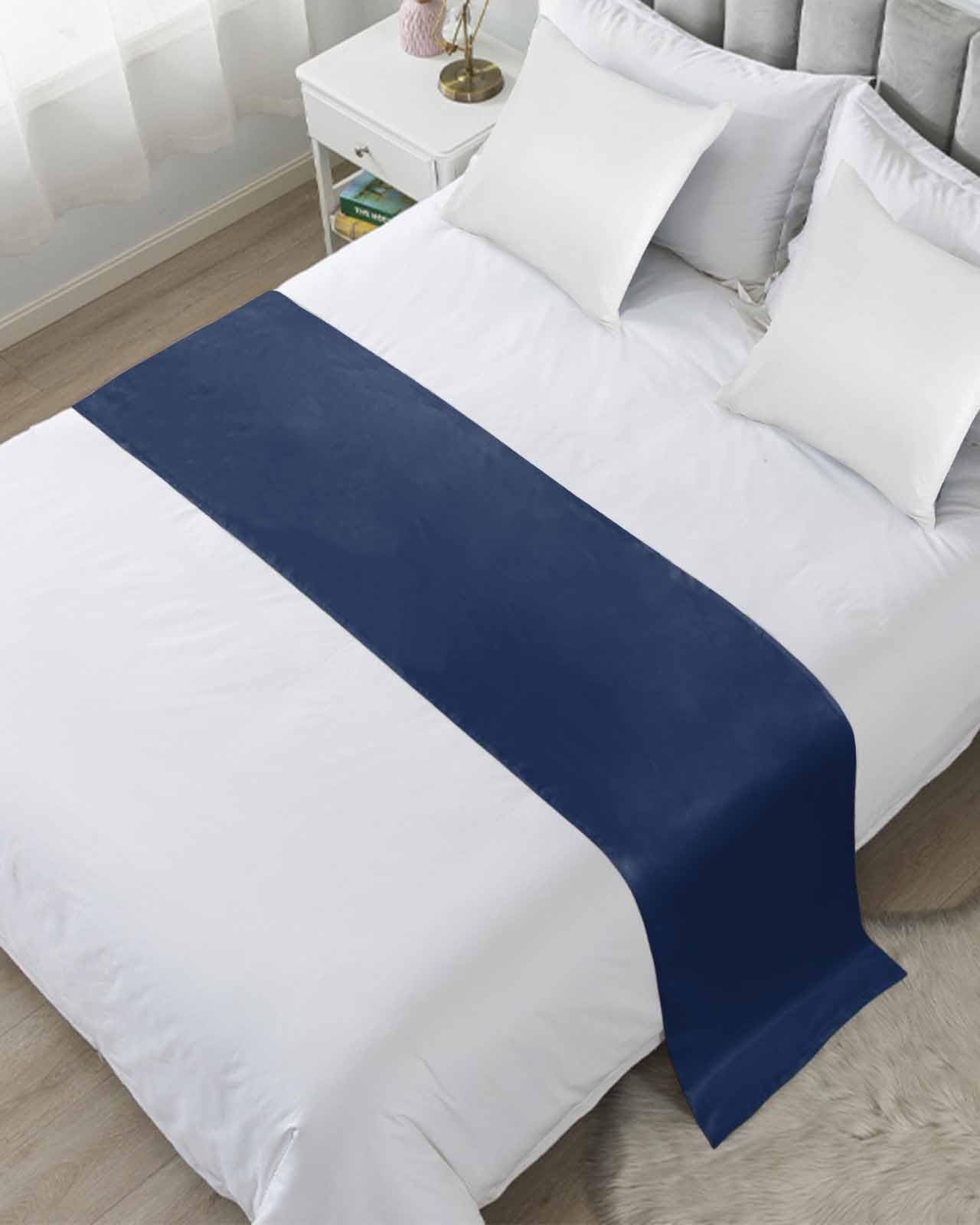 DecorLovee Ivory White Bed Runners for Queen Size Bed, Modern Decorative Bed Throws for Foot of Bed, Farmhouse Pure Ivory White Bed Runner Sofa Throw Bedding Scarf Protector Slipcover for Bedroom