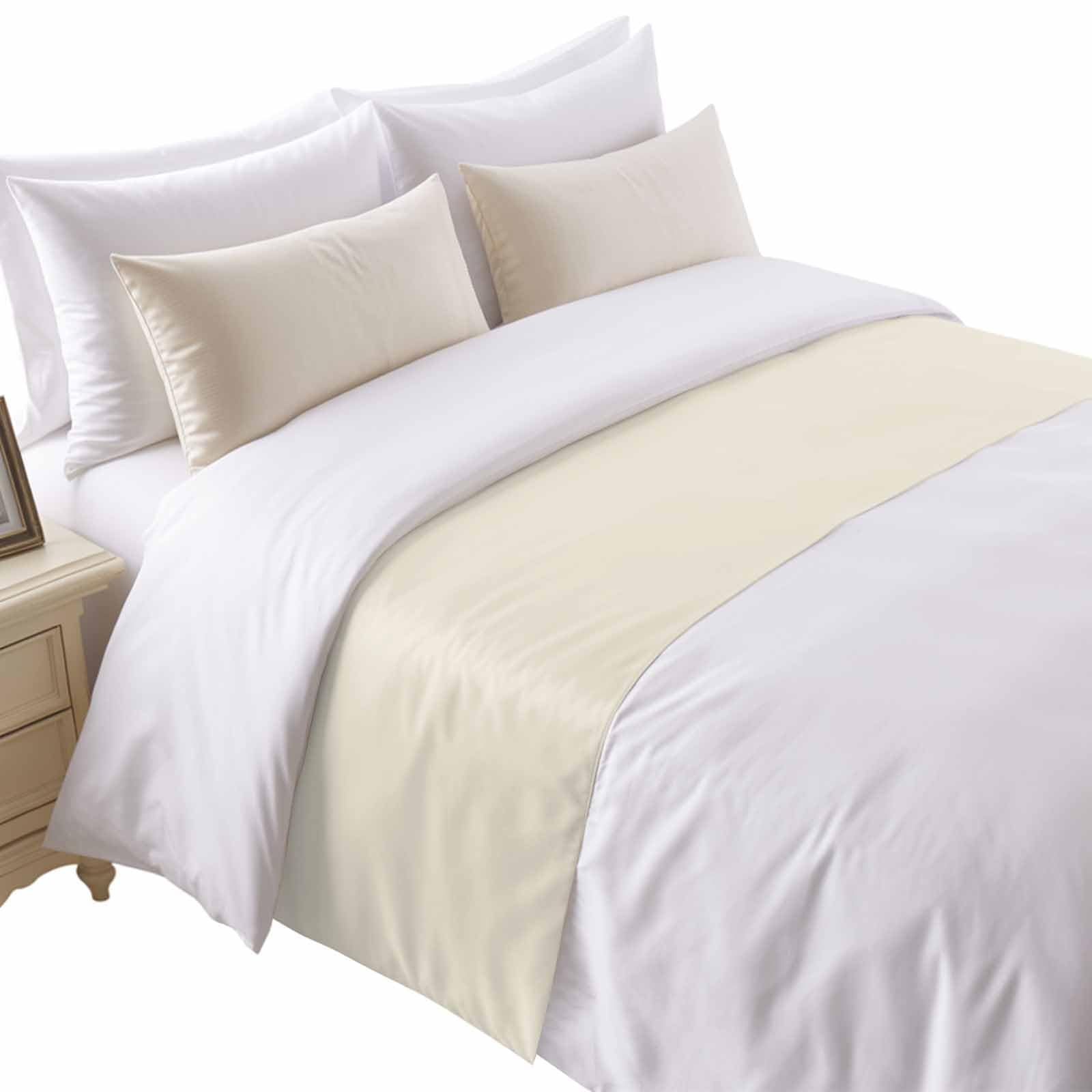 Bed Runner for King Size Bed, Blue Beige Farmhouse Decorative Bed Runners Scarves for Bedroom, Vintage Wooden Striped Washable Bedding Scarf Cover Bed Runner for Foot of Bed