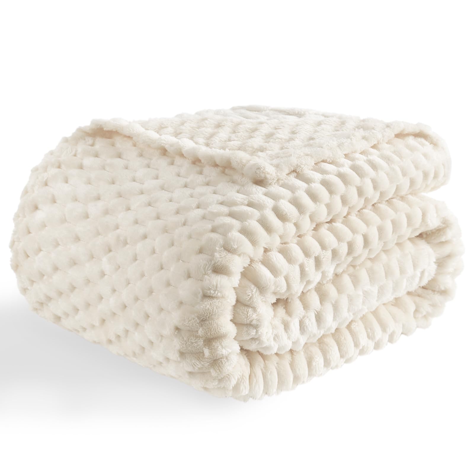 Bnuitland Light Yellow Flannel Throw Blanket (50X40 inches), 300 GSM Fleece Cozy Warm Soft Lightweight Bed Sofa Blanket for Babys and Pets, Suitable for All Seasons