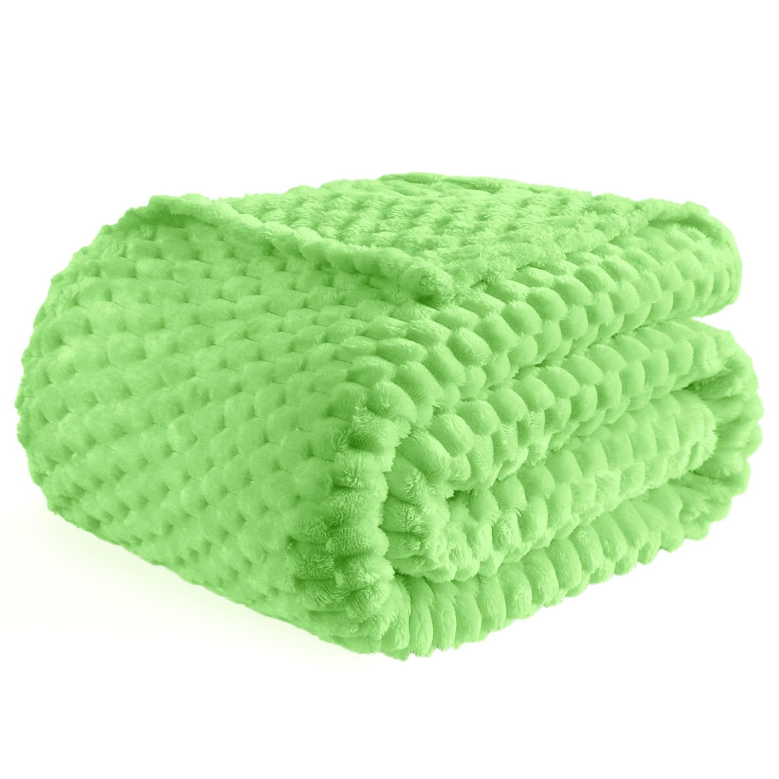 Bnuitland Light Yellow Flannel Throw Blanket (50X40 inches), 300 GSM Fleece Cozy Warm Soft Lightweight Bed Sofa Blanket for Babys and Pets, Suitable for All Seasons