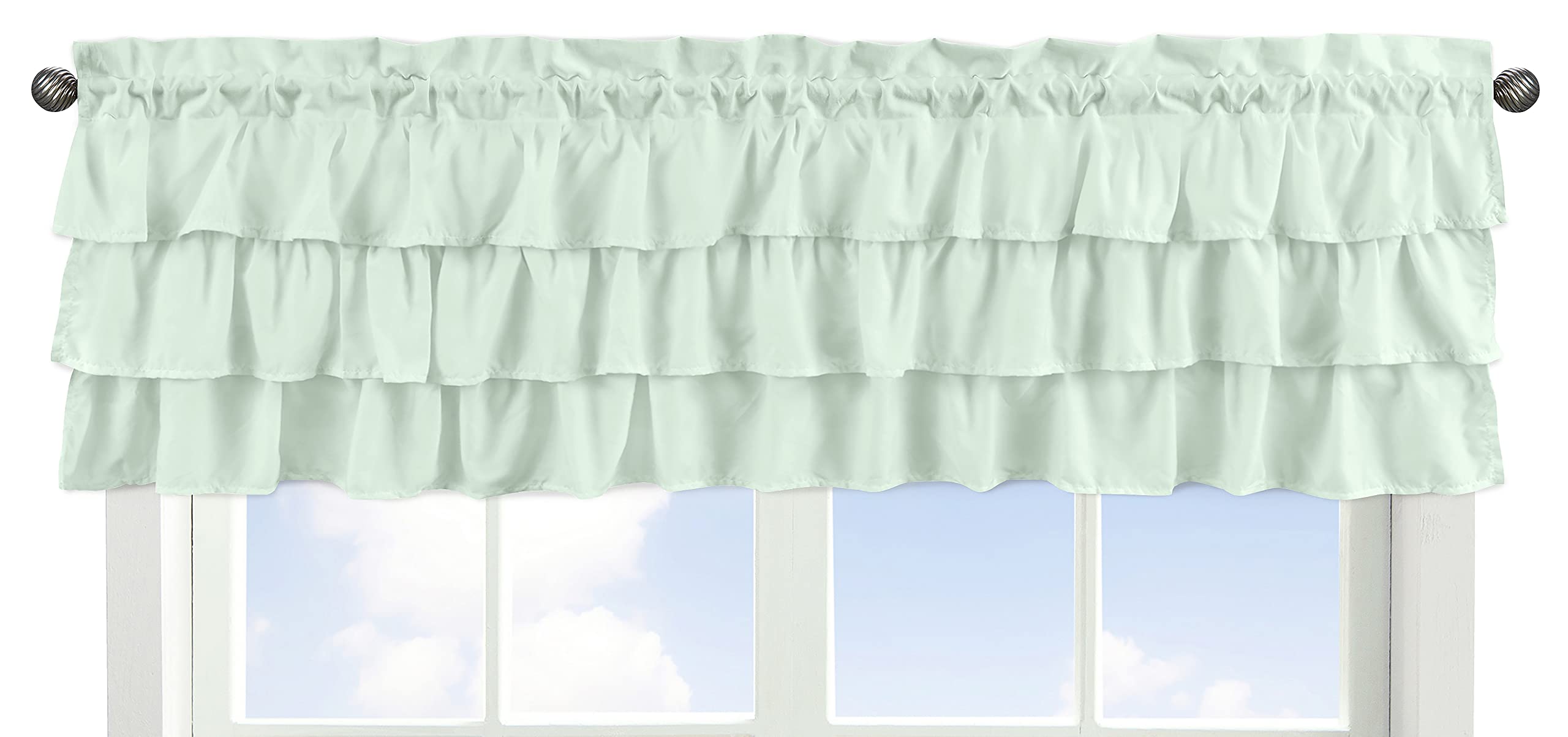 Sweet Jojo Designs Window Valance - White Eyelet