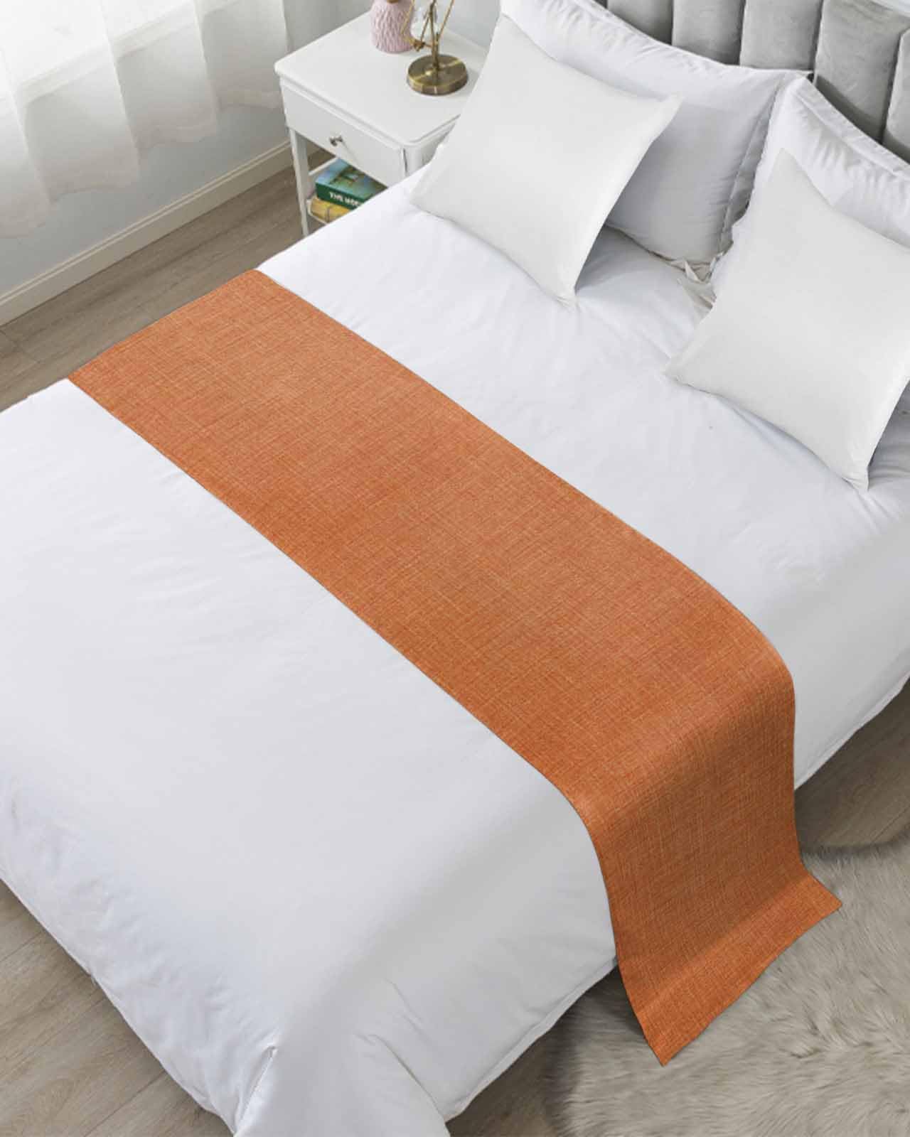 Abstract Mottled Turquoise Green Gray Art Bed Runners for Bedroom Hotel,Decorative Bedding Scarf Retro Painting Bed End Blanket Bedding Runner Scarves for Queen Size Bed,94x20in