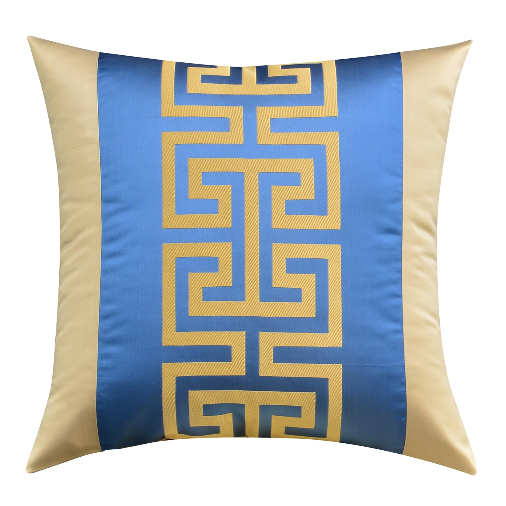 Chinese Style Bed Runner Scarf, Color Woven Jacquard Bedspreads Luxury Bedding Cover Decor for Hotel Wedding Room, Khaki Gold, 50 * 240cm for 1.8m Bed