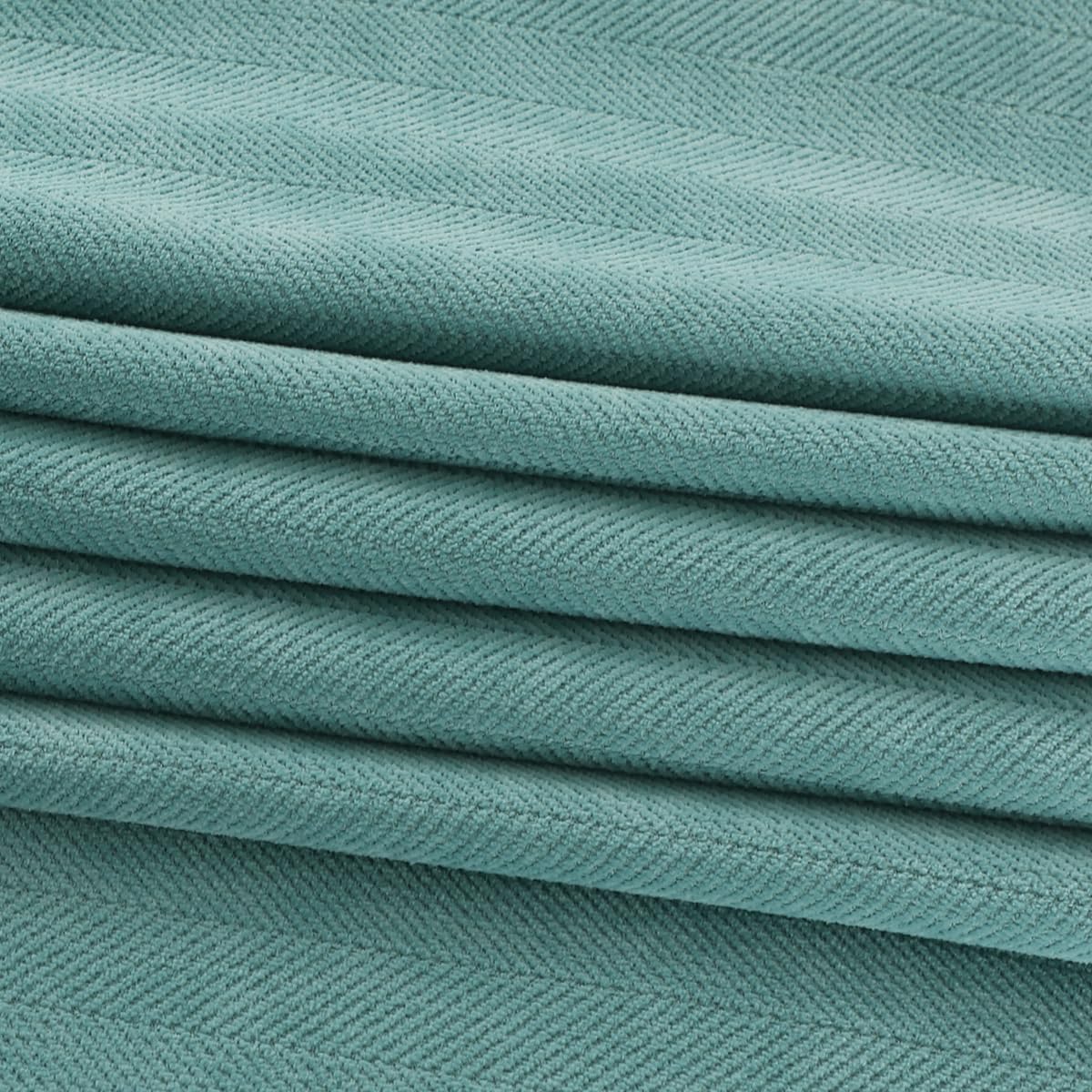 AMBERIS Bed Runner Single Layer Chenille Blue-Green, Modern Style Bed Scarves for Home Hotel Decorations (Pillowcases Sold Separately)