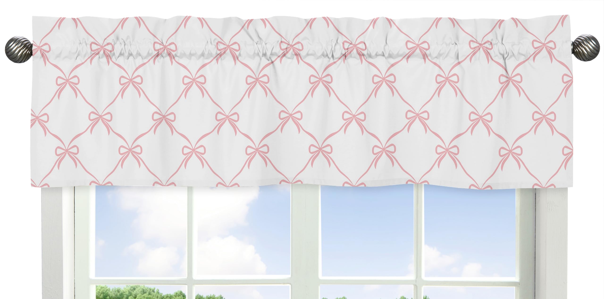 Sweet Jojo Designs Window Valance - White Eyelet