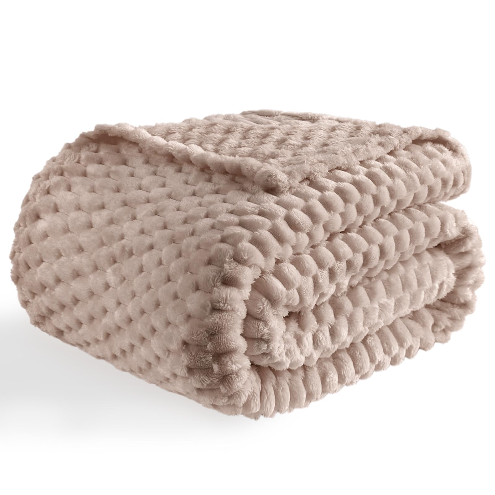 Bnuitland Light Yellow Flannel Throw Blanket (50X40 inches), 300 GSM Fleece Cozy Warm Soft Lightweight Bed Sofa Blanket for Babys and Pets, Suitable for All Seasons