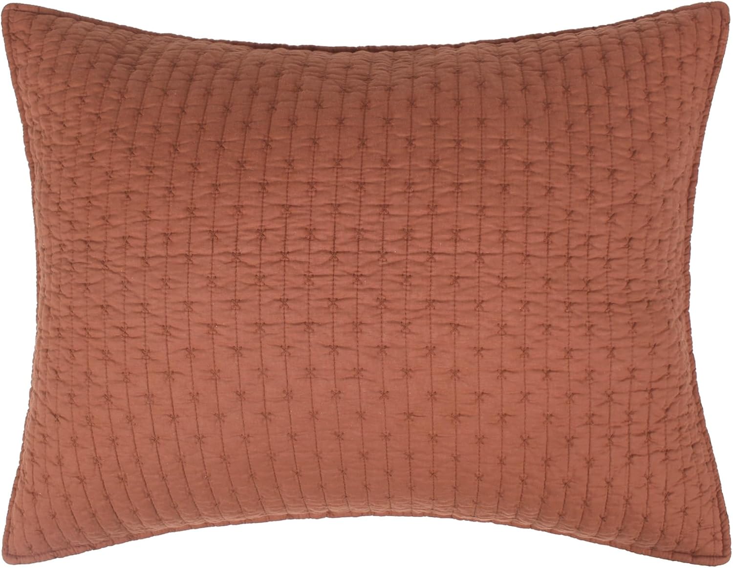 Levtex Home - Cross Stitch - Standard Sham - Forest Green - Sham (26x20in.) - Cotton