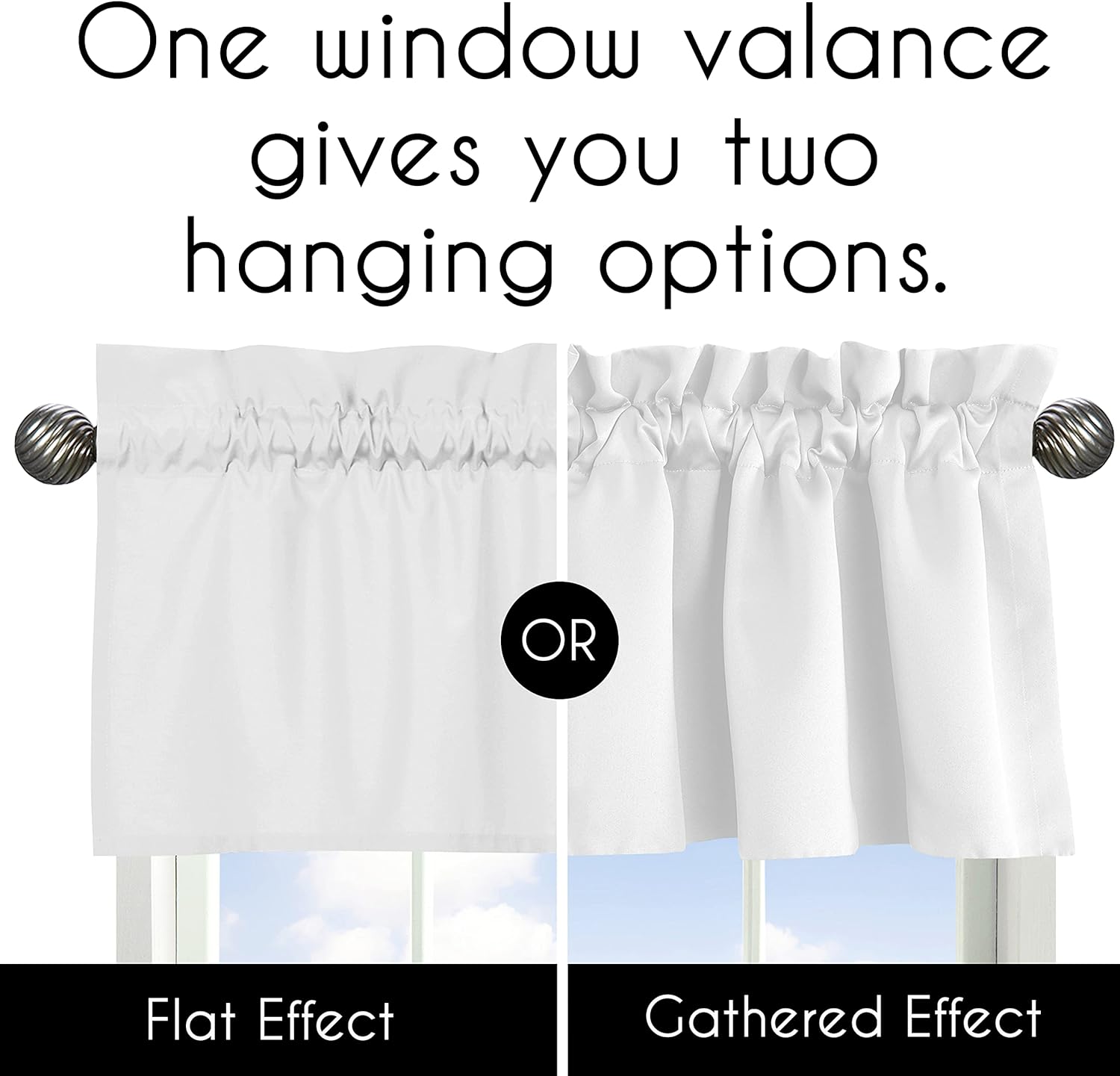 Sweet Jojo Designs Window Valance - White Eyelet