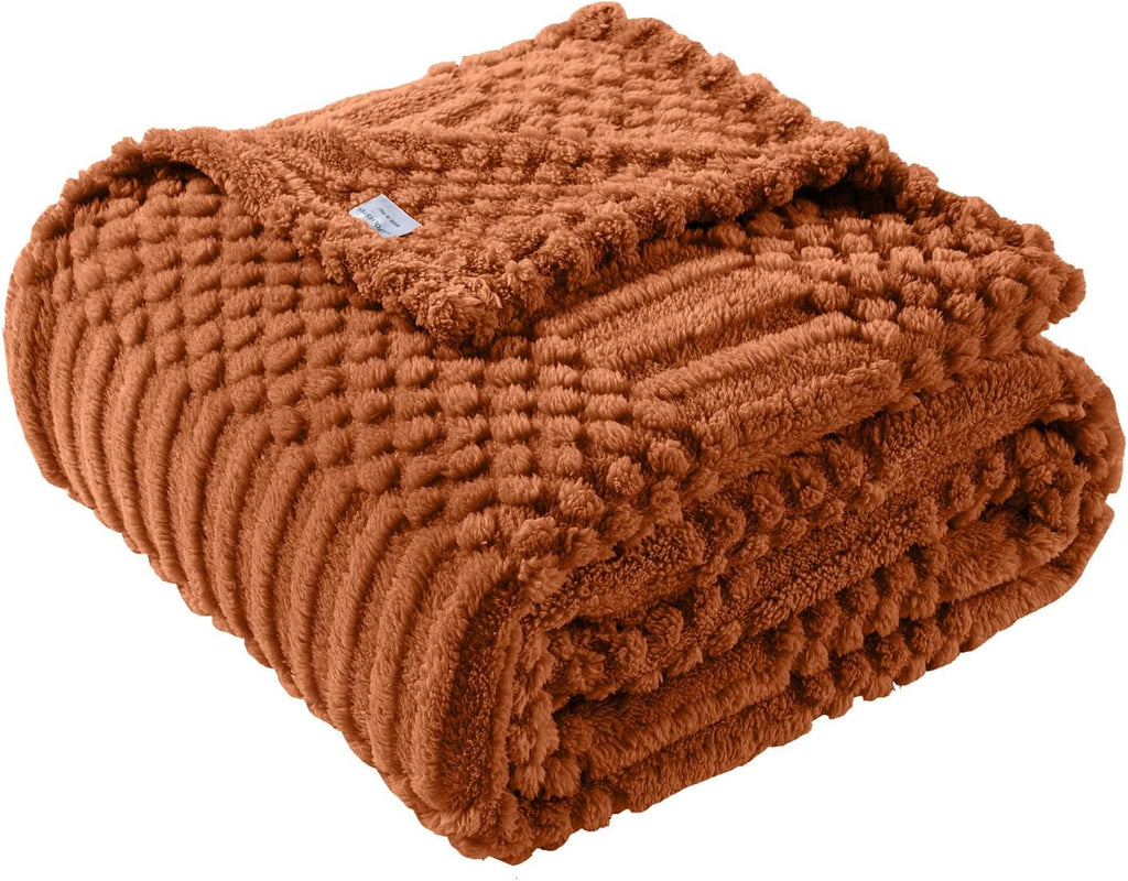 50x70 Inch Rust Throw Blanket