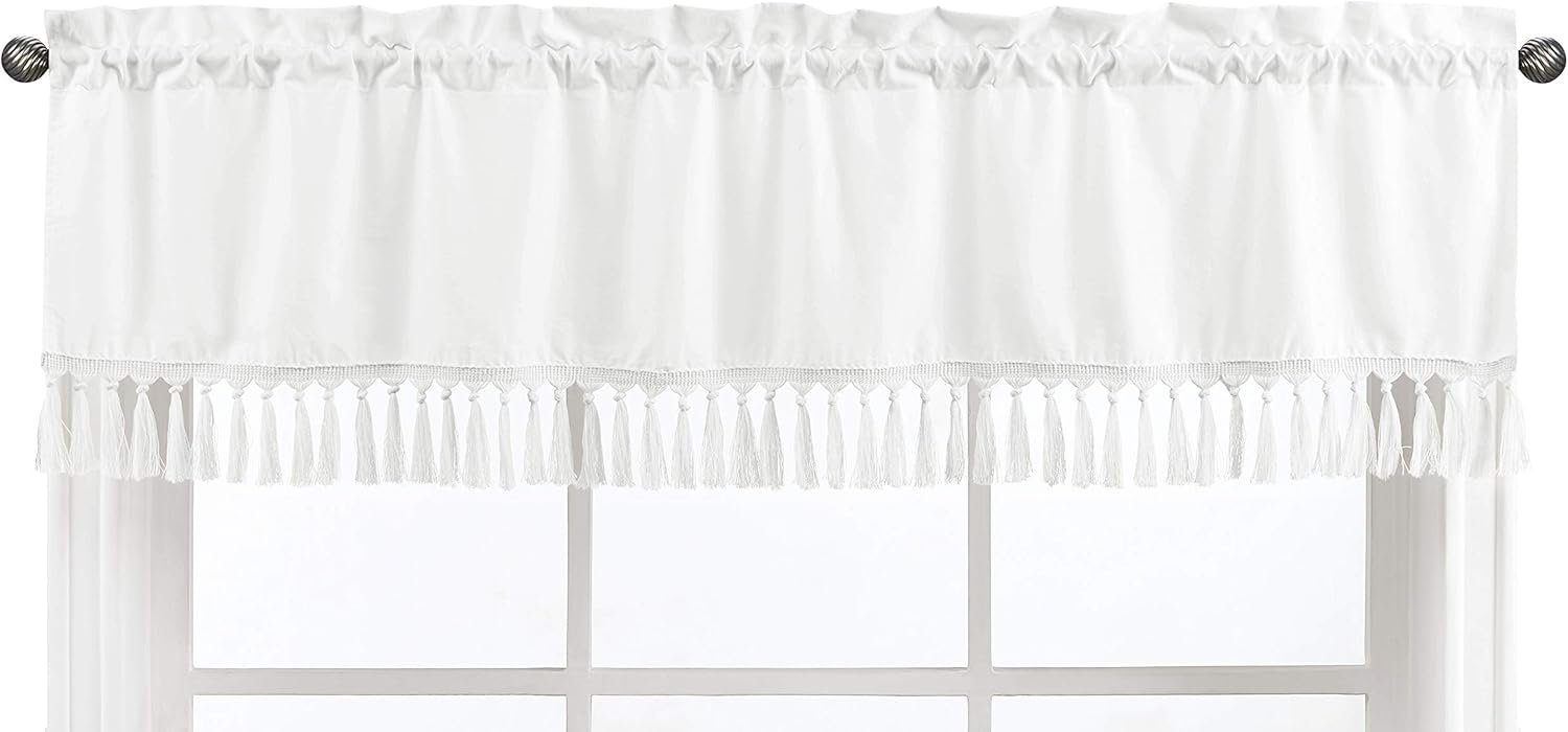 Sweet Jojo Designs Window Valance - White Eyelet