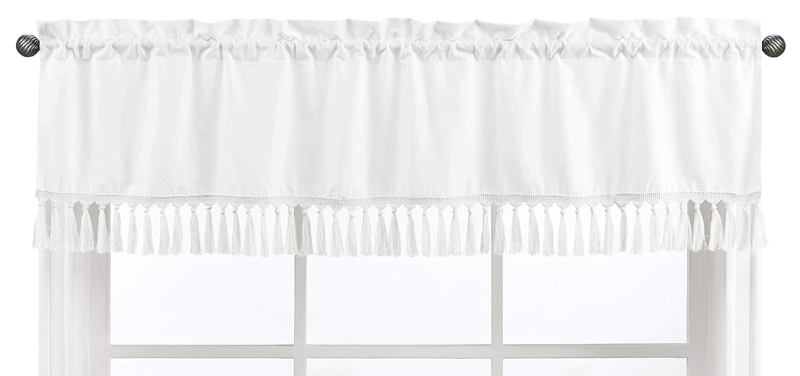 Sweet Jojo Designs Window Valance - White Eyelet