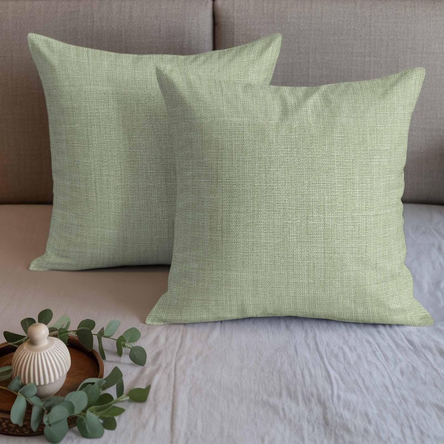Sage Green Bed Runners for King Size Beds Farmhouse Bed Scarf Matching Decorative Throw Pillow Covers Modern Minimalism Solid Color Art Hotel Beds End Blanket Towel Soft Bedspread Protection