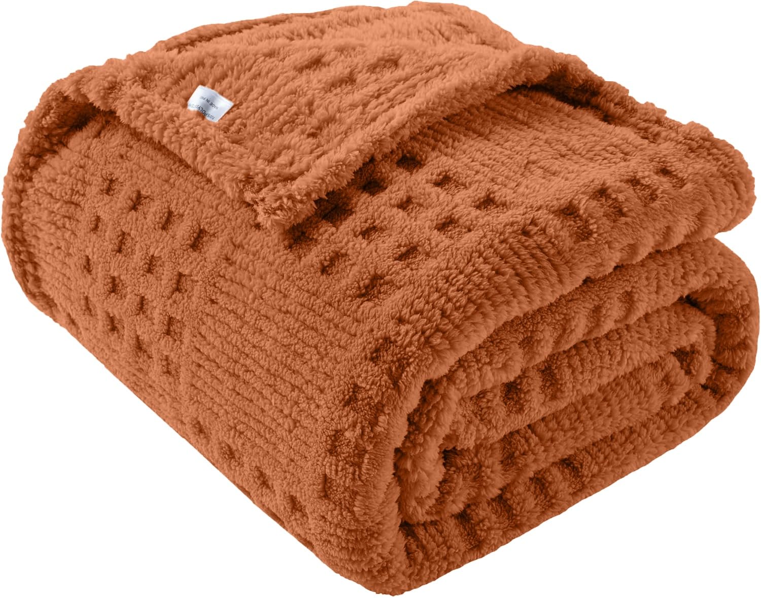 50x70 Inch Rust Throw Blanket