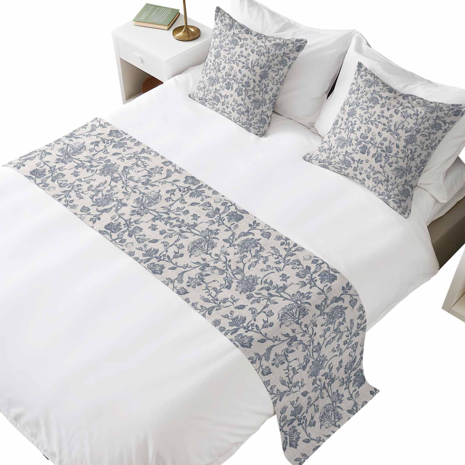 Sage Green Bed Runners for King Size Beds Farmhouse Bed Scarf Matching Decorative Throw Pillow Covers Modern Minimalism Solid Color Art Hotel Beds End Blanket Towel Soft Bedspread Protection