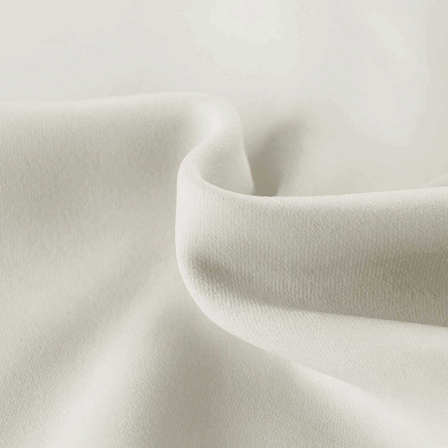 Hiasan Valance Curtains for Kitchen Blackout Thermal Insulated Solid Window Curtain Valance, Ivory, 42 x 18 Inches, 1 Panel