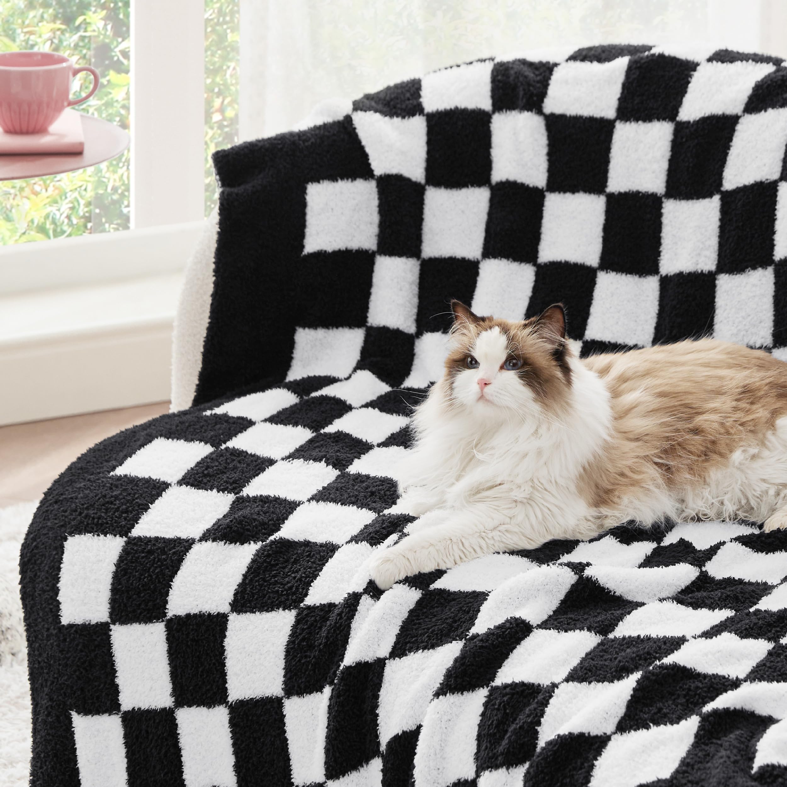 Bedsure Gentlesoft Cozy Knit Throw Blanket - Super Soft Fluffy Blanket for Couch, Bed, Sofa, Lightweight Warm All Season Plush Blankets, Mothers Day, Birthday Gifts for Women Men, Brown, 50x60 Inches