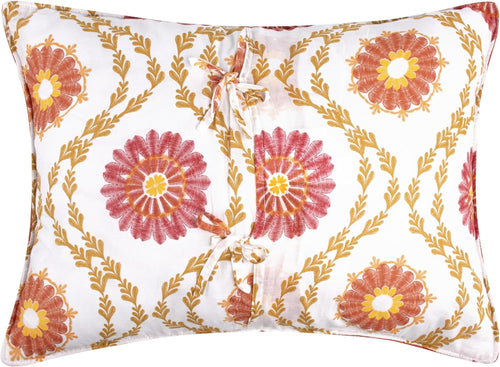 Barefoot Bungalow Topanga Pillow Sham, King, Orange