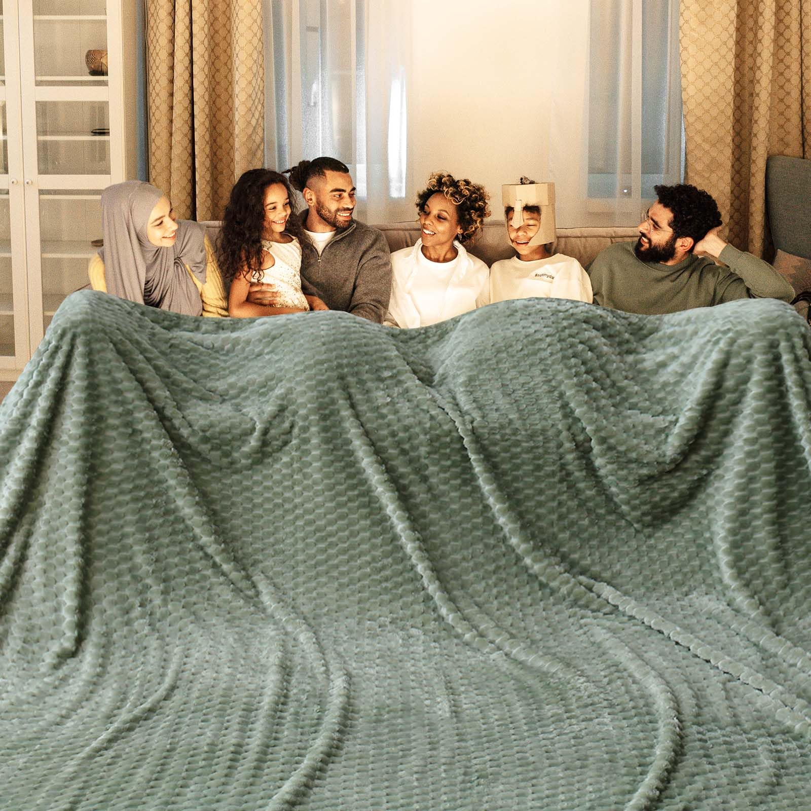 Bnuitland Light Yellow Flannel Throw Blanket (50X40 inches), 300 GSM Fleece Cozy Warm Soft Lightweight Bed Sofa Blanket for Babys and Pets, Suitable for All Seasons