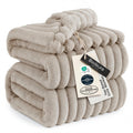 Bedsure GentleSoft King Size Blanket for Bed - Cozy Soft Blankets for Women, Cute Large Bedding Fleece Throws for Girls, Off White, 108x90 Inches