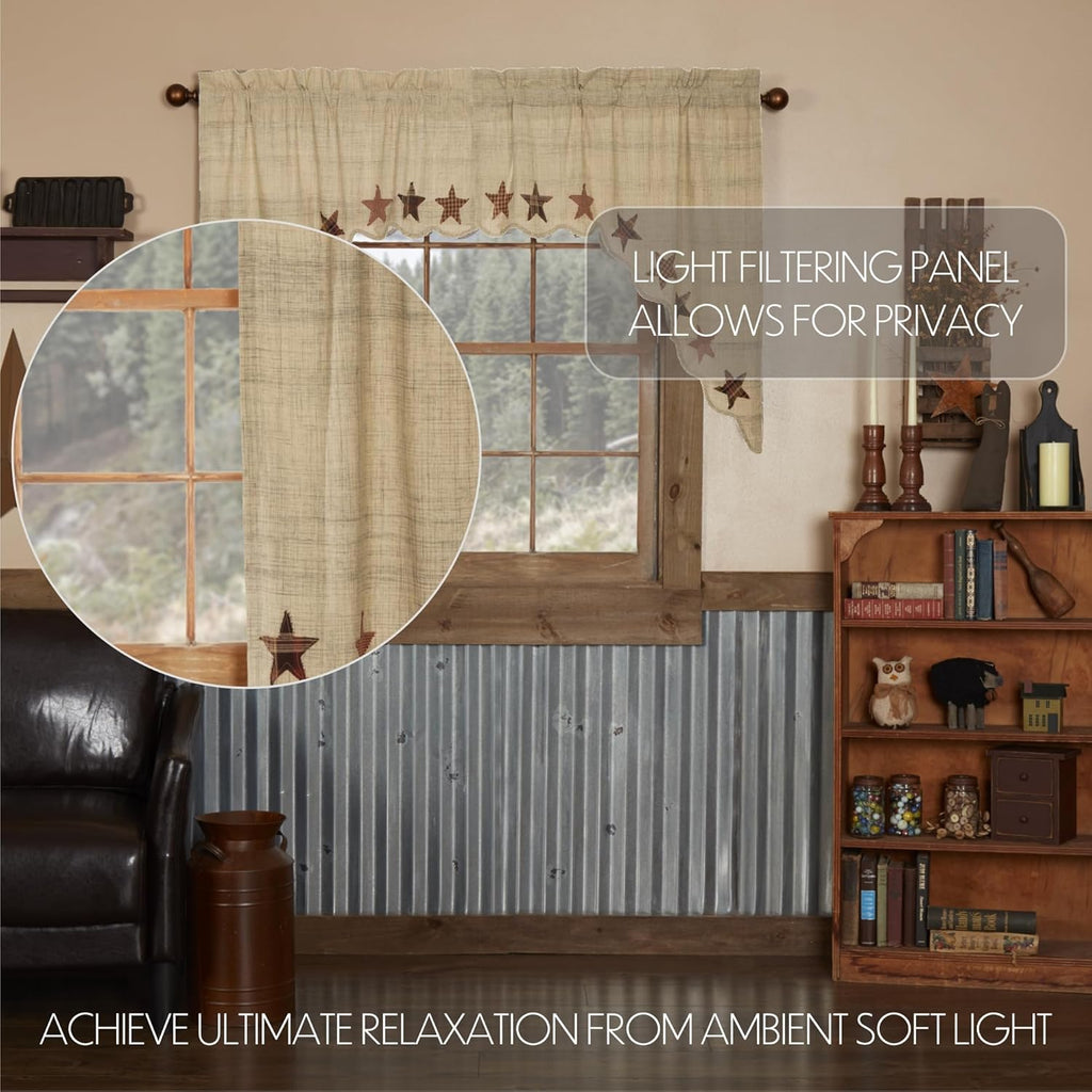 Abilene Star Swag Set of 2