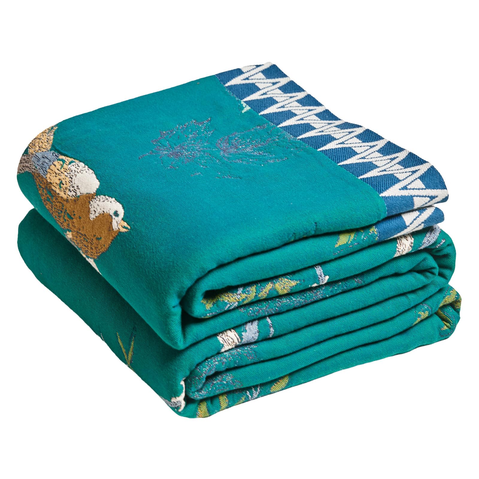 MSGKV Boho Throw Blanket 60''x80'',100% Cotton Blanket for Couch Bed, Summer Breathable Quilt Farmhouse Home Decor Soft Lightweight Picnic Blankets