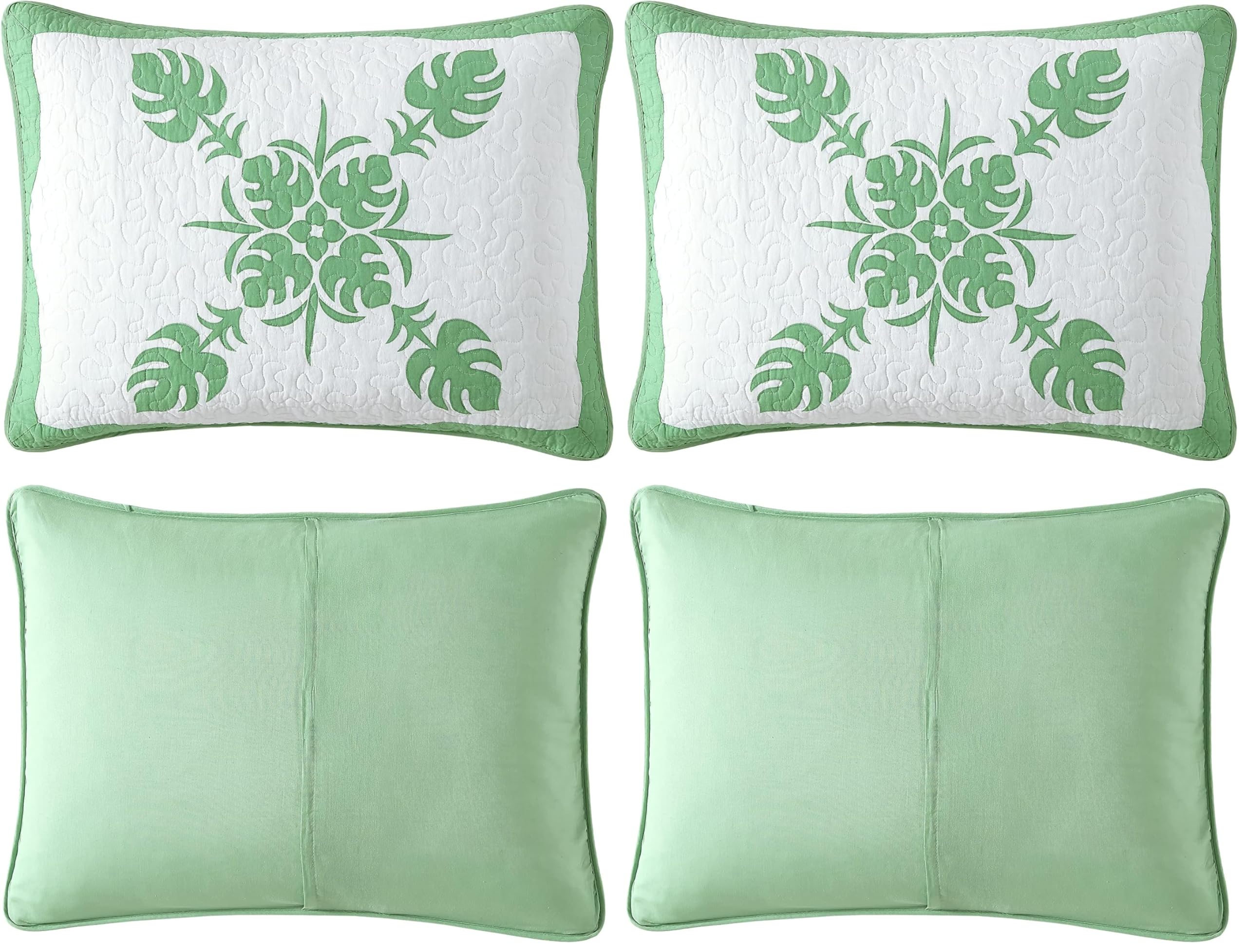 Tommy Bahama - Standard Sham, Soft & Lightweight Cotton Pillow Cover with Envelope Closure, Quilted Bedding with Reversible Design, Pack of 1 (Molokai Grey, 21" x 27")