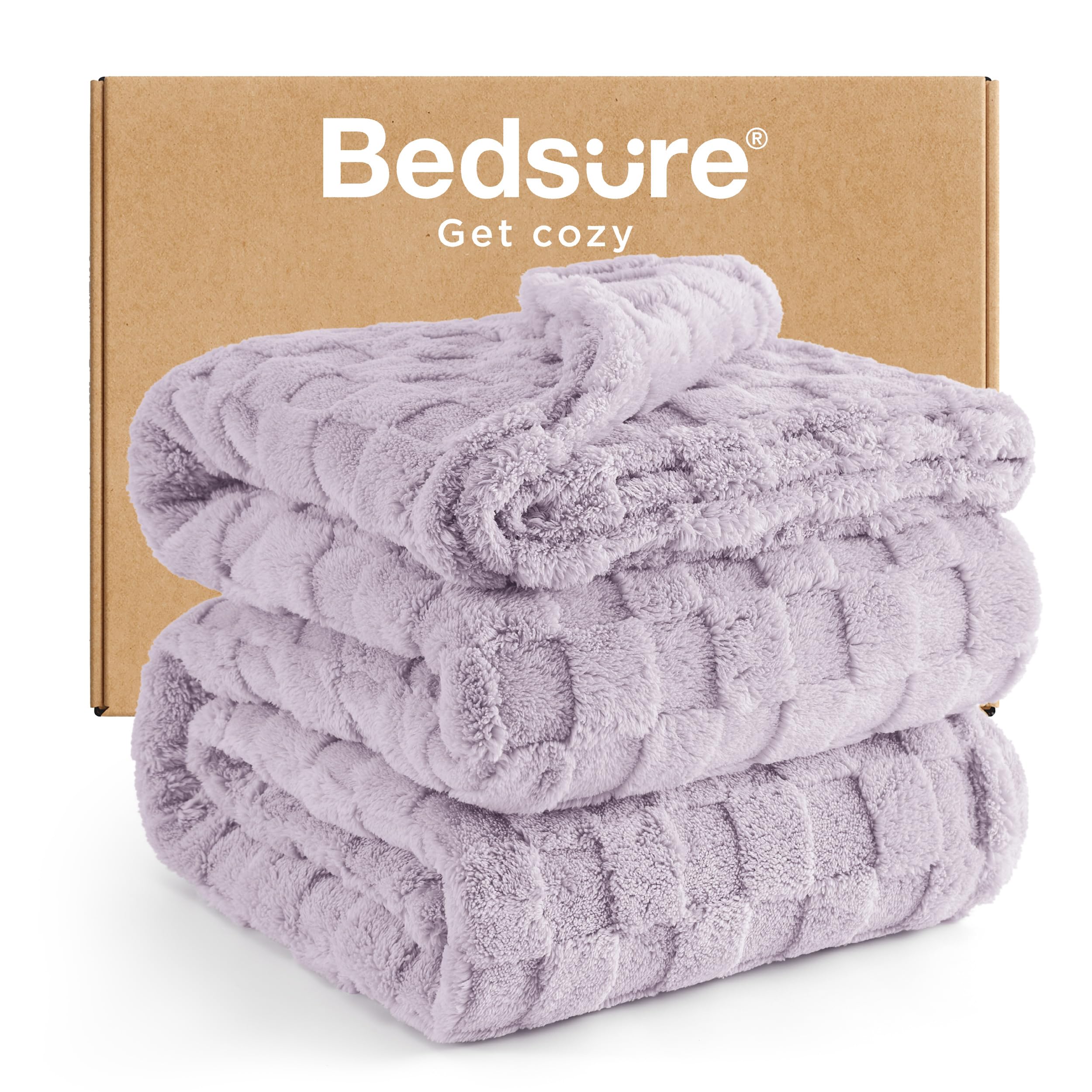 Bedsure GentleSoft Sage Green Throw Blanket for Couch - Checkered Cute Fleece Blankets, Soft Cozy Summer Throw for Bedroom Home Decor Gifts for Mom Girls, Green, 50x60 Inches