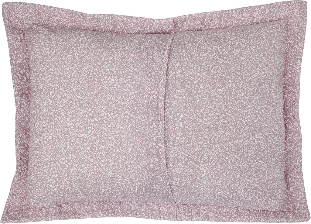 Laura Ashley - Queen Quilt Set, Reversible Cotton Bedding with Matching Shams, Lightweight Home Decor for All Seasons (Lidia Pink, Queen)