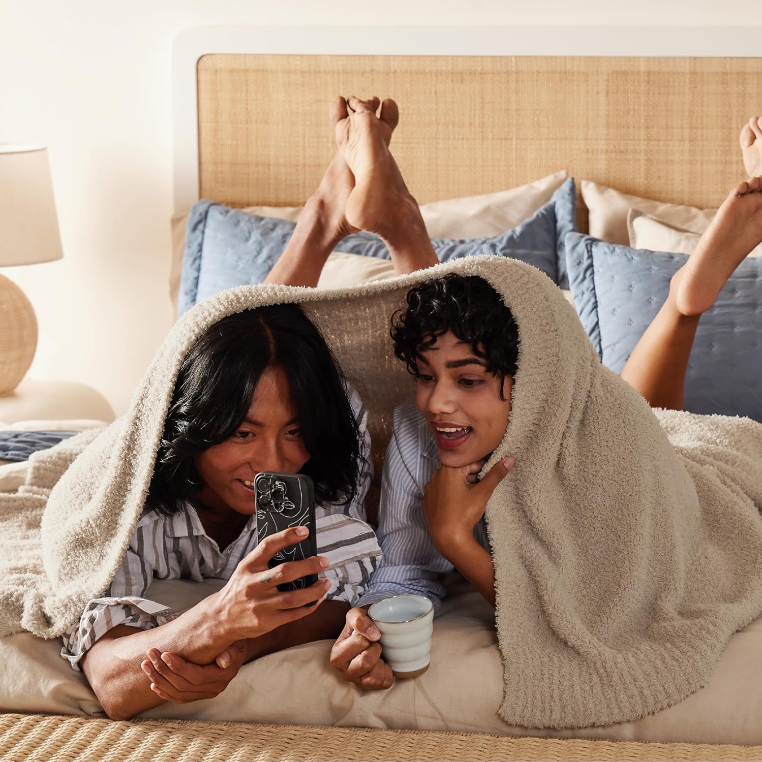 Bedsure Gentlesoft Cozy Knit Throw Blanket - Super Soft Fluffy Blanket for Couch, Bed, Sofa, Lightweight Warm All Season Plush Blankets, Mothers Day, Birthday Gifts for Women Men, Brown, 50x60 Inches